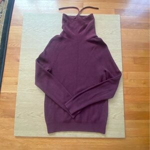 Express MEN’s Deep maroon  Turtleneck Sweater with ties